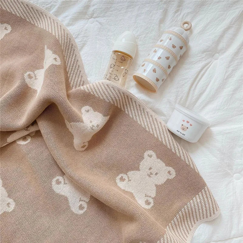 Knit Bear Blanket