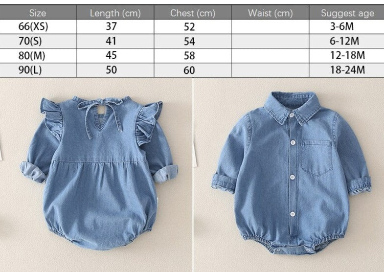 Finely Denim Romper