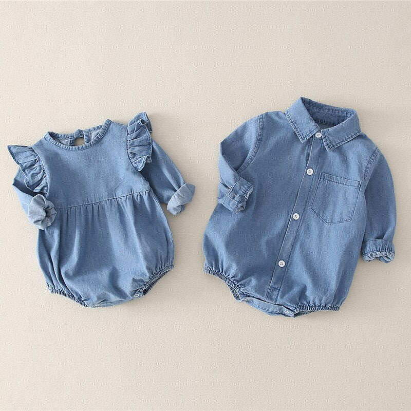 Finely Denim Romper