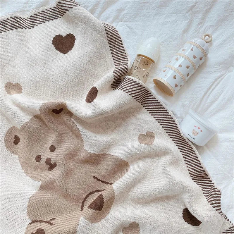 Knit Bear Blanket