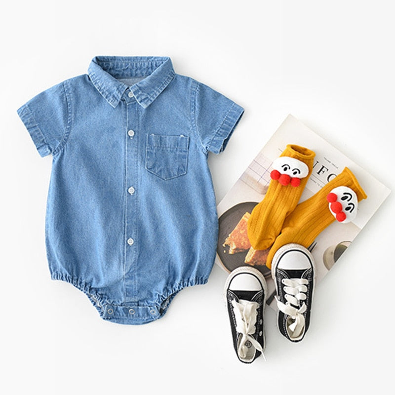Finely Denim Romper