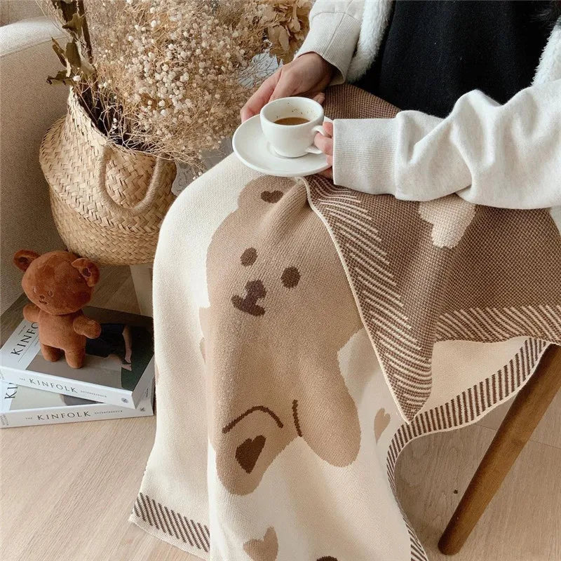 Knit Bear Blanket