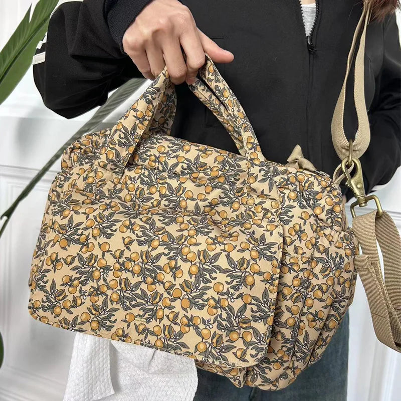 Floral Space Diaper Bag