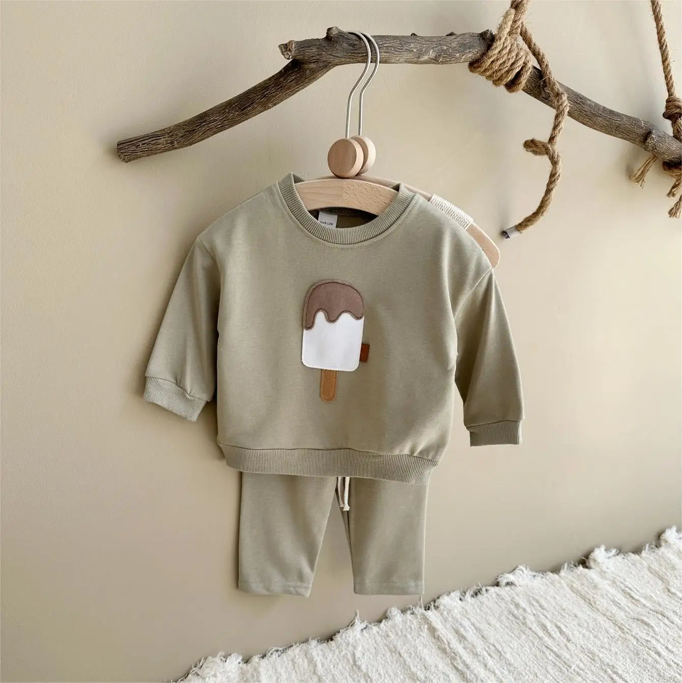 Ice Cream Baby Sweater Outfit