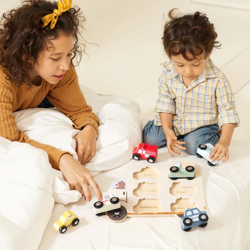Wooden Cars Puzzle