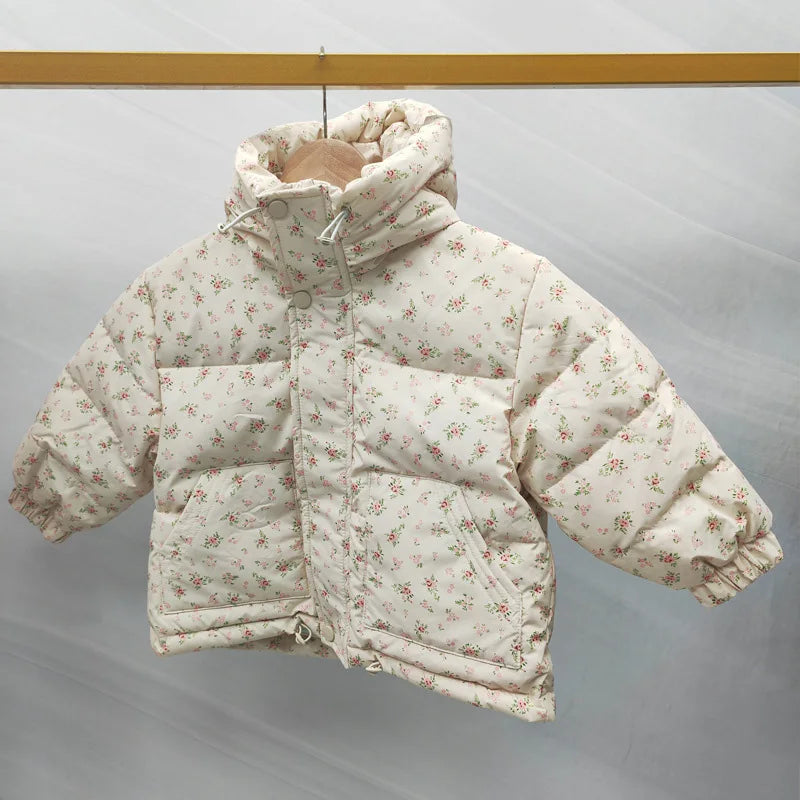 Girls Floral Winter Jacket
