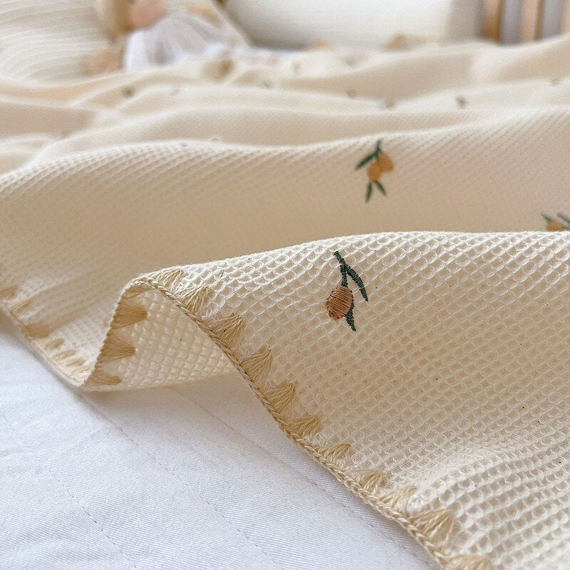 Natural Waffle Blanket
