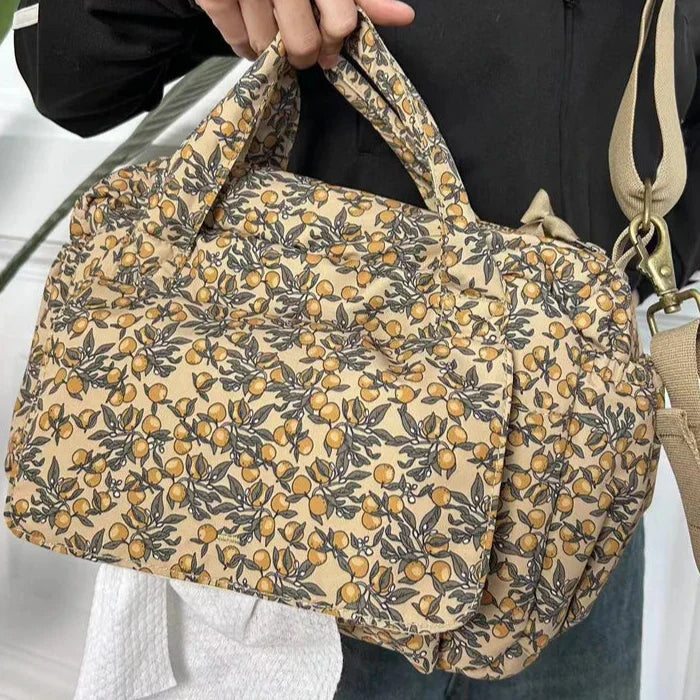 Floral Space Diaper Bag