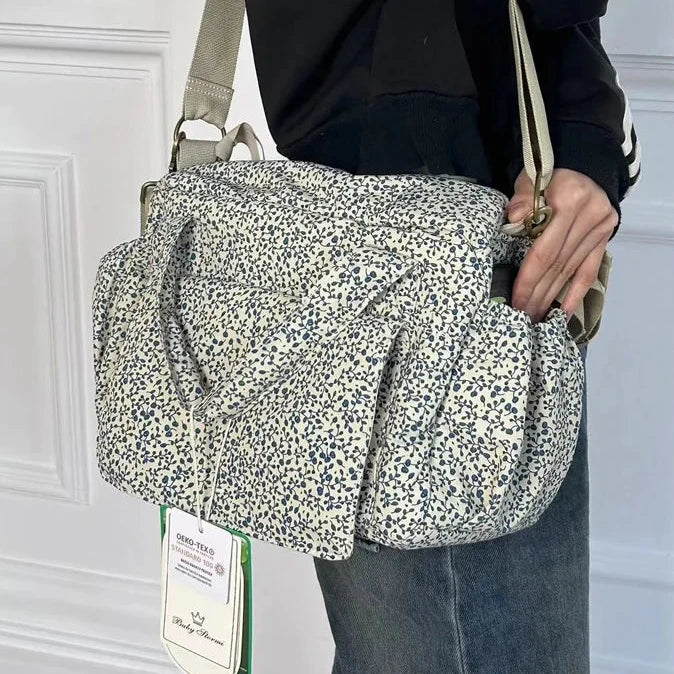 Floral Space Diaper Bag