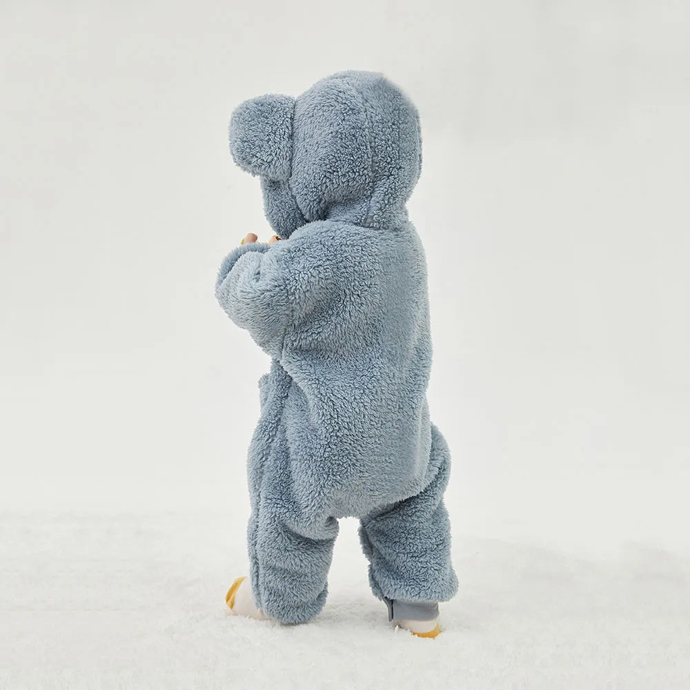 Fluffy Bear Baby Jumpsuit