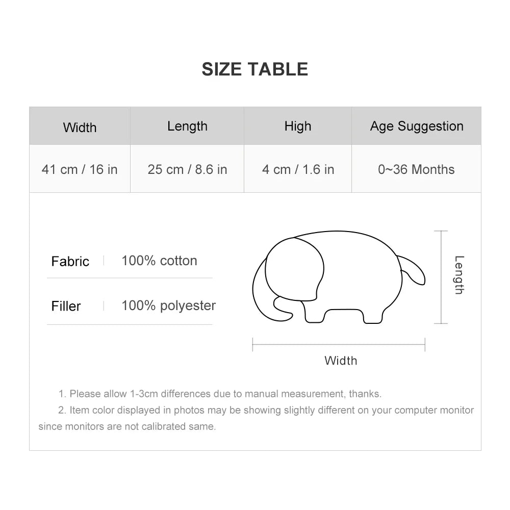 Baby Bliss Elephant Pillow
