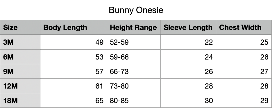 Bunny Onesie