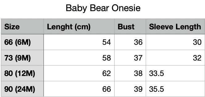 Baby Bear Onesie