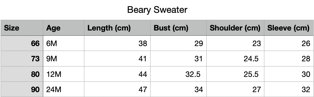 Beary Sweater