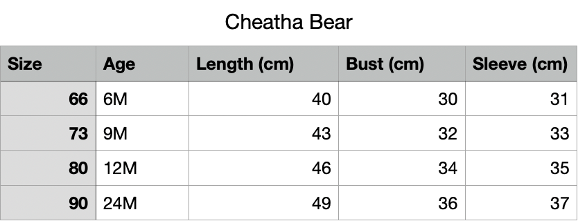 Cheetah Bear