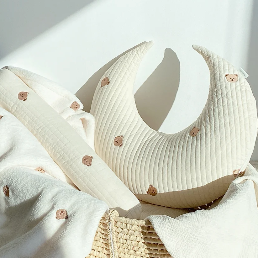 Quilted Embroidered Body Pillow
