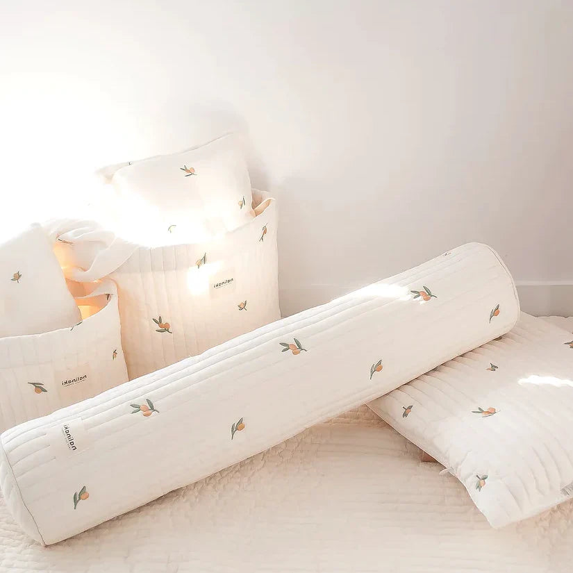 Quilted Embroidered Body Pillow