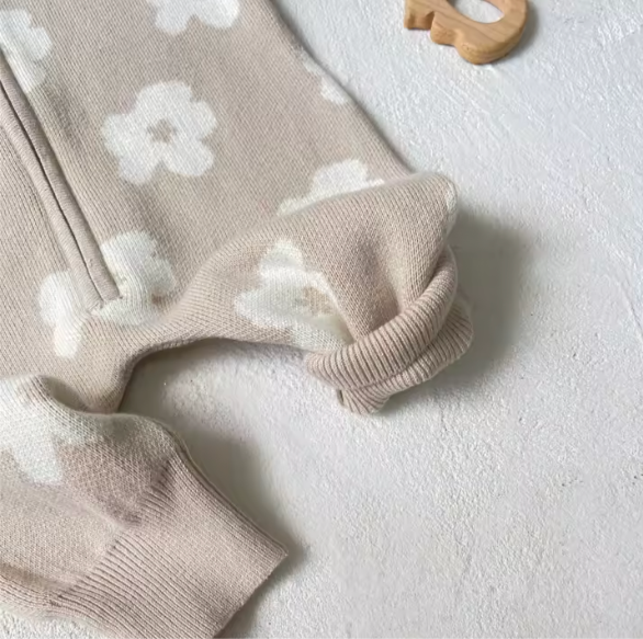 Flower Knit Jumpsuit Ivy