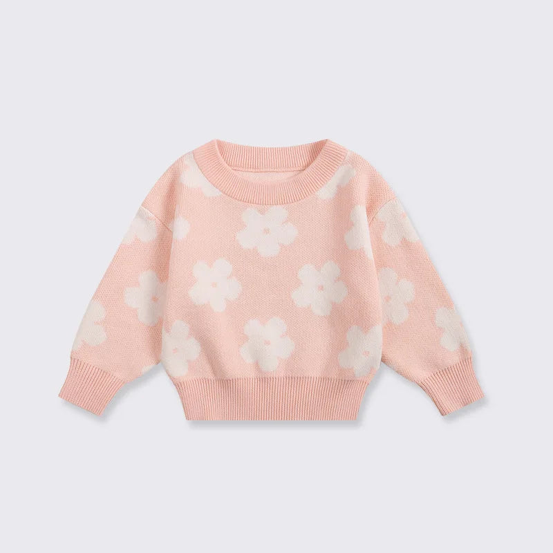 Blossom Girls Pink Knit Sweater
