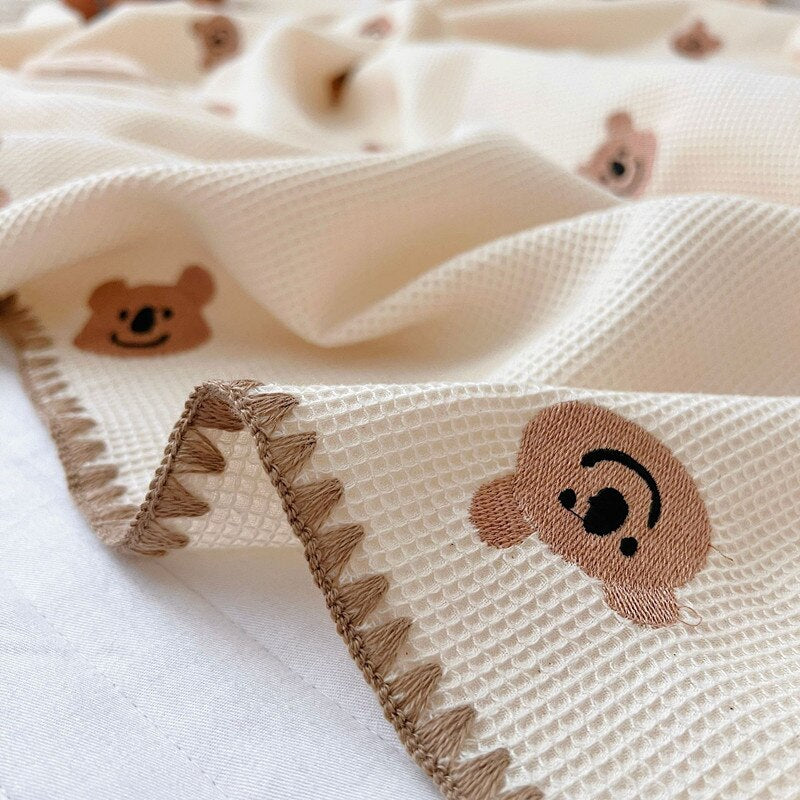 Natural Waffle Blanket