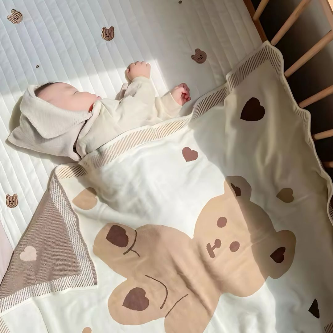 Knit Bear Blanket