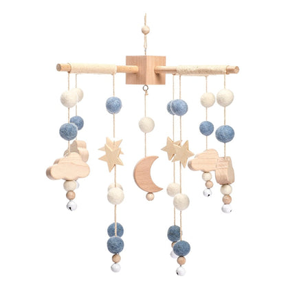 Handmade Wooden Baby Mobile Blue Sky