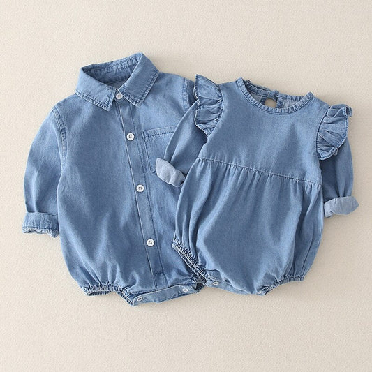 Finely Denim Romper