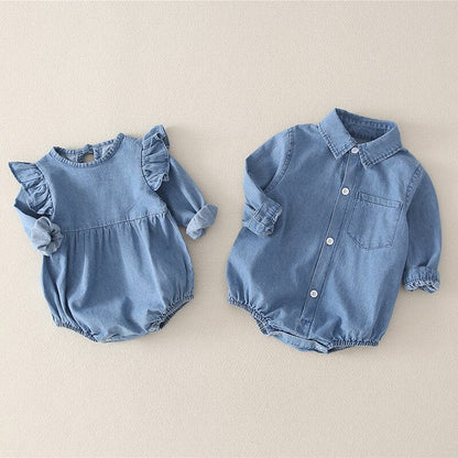 Finely Denim Romper