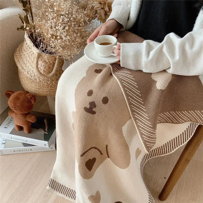 Knit Bear Blanket