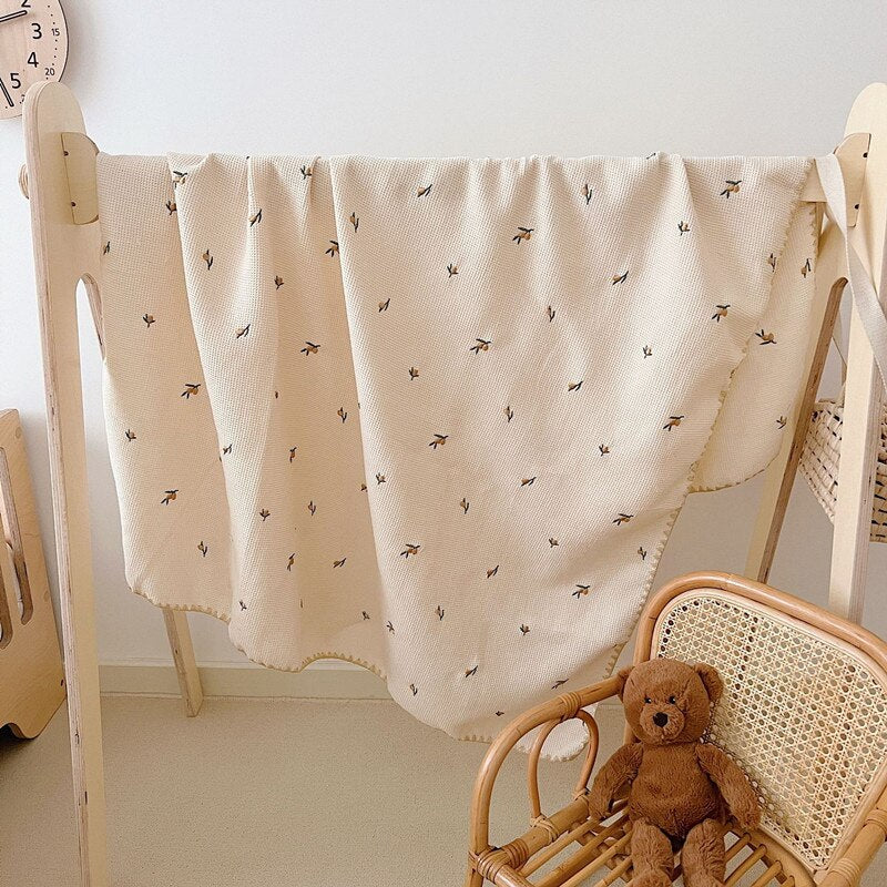 Natural Waffle Blanket