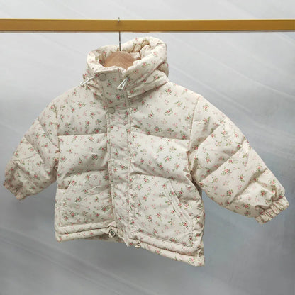 Girls Floral Winter Jacket