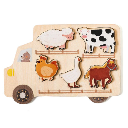 Wooden Cars Puzzle