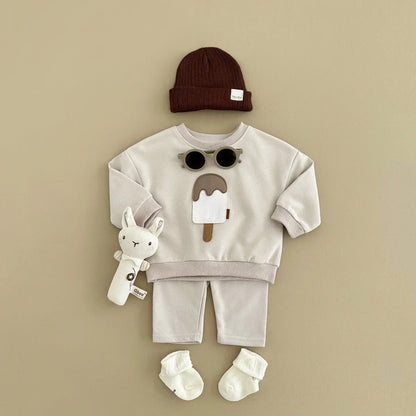 Ice Cream Baby Sweater Outfit