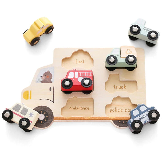 Wooden Cars Puzzle