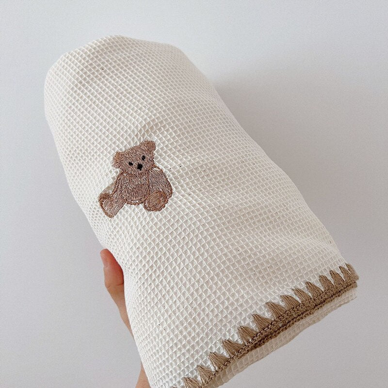 Natural Waffle Blanket
