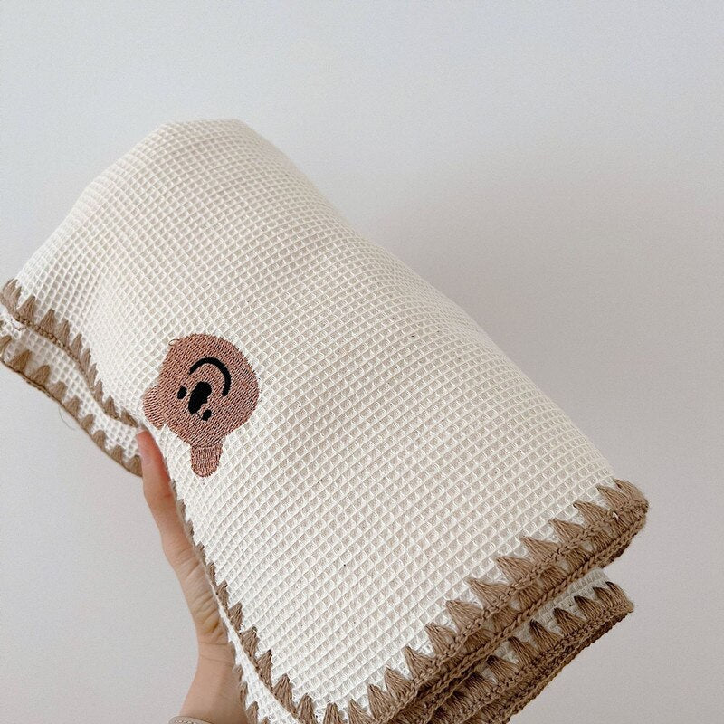 Natural Waffle Blanket