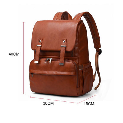 Vegan Leather Diaper Backpack