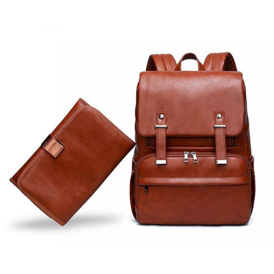 Vegan Leather Diaper Backpack