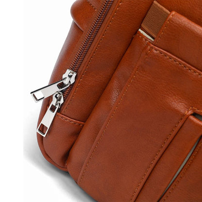 Vegan Leather Diaper Backpack