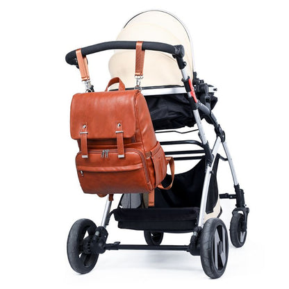 Vegan Leather Diaper Backpack